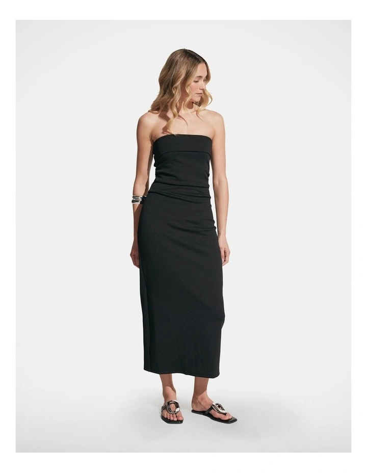 DECJUBA Brandy Strapless Midi Dress in Black | MYER DECJUBA Brandy Strapless Midi Dress in Black | MYER