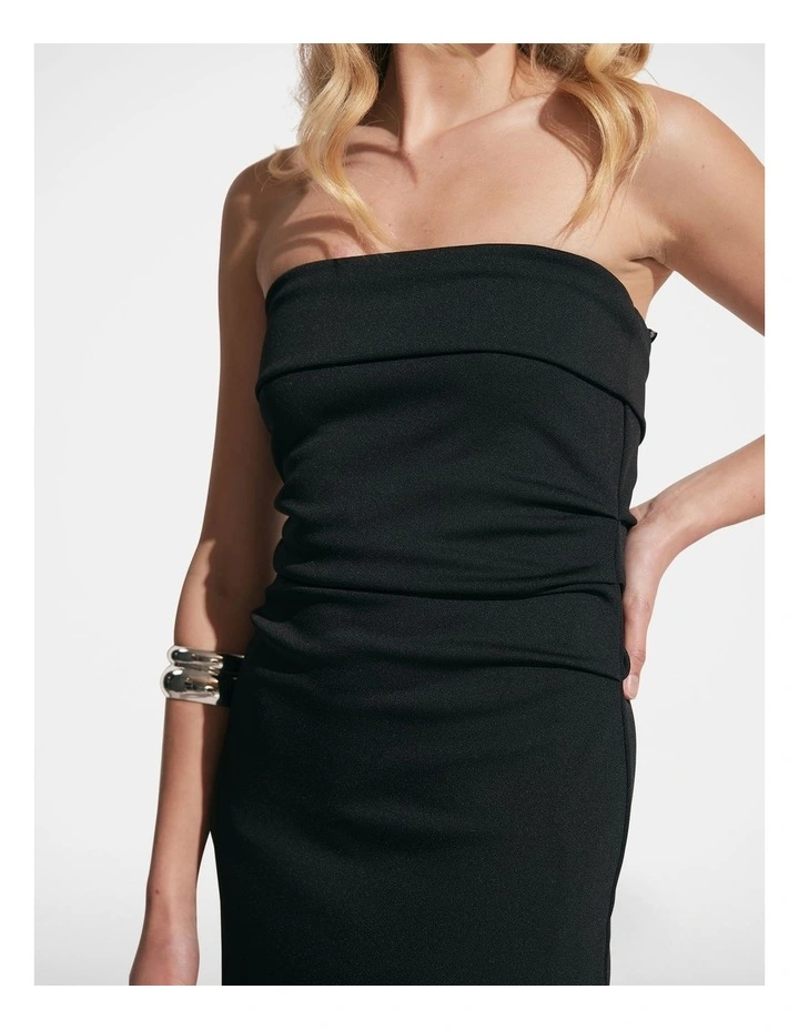 DECJUBA Brandy Strapless Midi Dress in Black | MYER