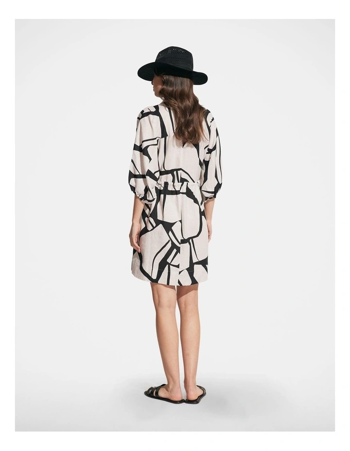 Phoebe Mini Shirt Dress in Multi image 2
