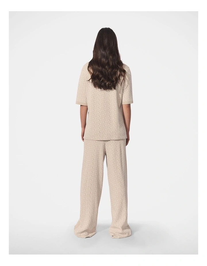 D-Luxe Monogram Knit Pant in Ivory image 2
