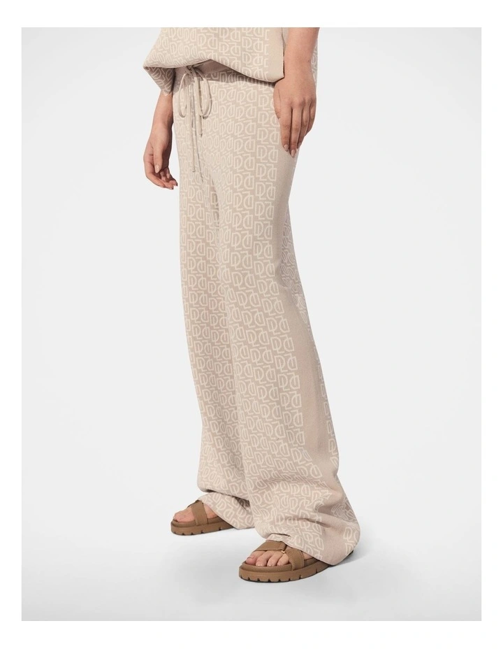 D-Luxe Monogram Knit Pant in Ivory image 3