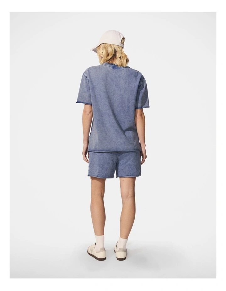 D-Luxe Sweat Short in Blue image 2