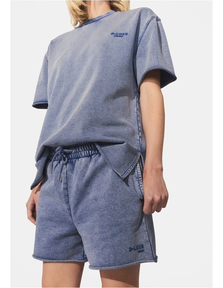 D-Luxe Sweat Short in Blue image 3