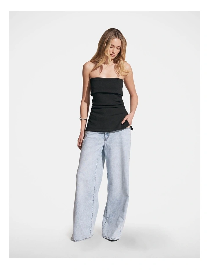 Brandy Strapless Top in Black image 1