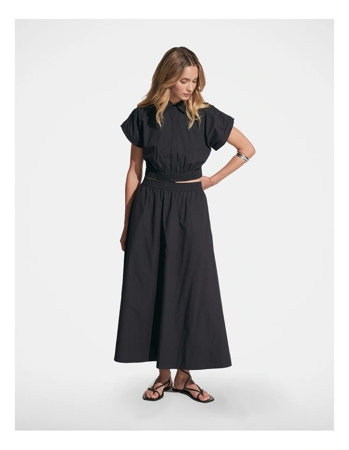 Parker Midi Skirt in Black image 1
