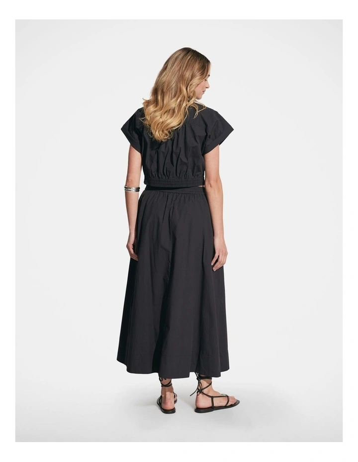 Parker Midi Skirt in Black image 2