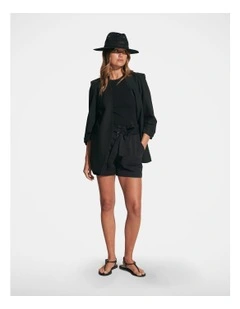 Quinn Cargo Shorts in Black