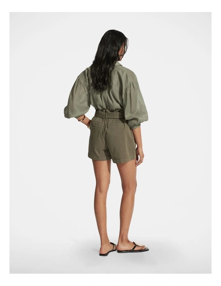 Quinn Cargo Shorts in Green image 2