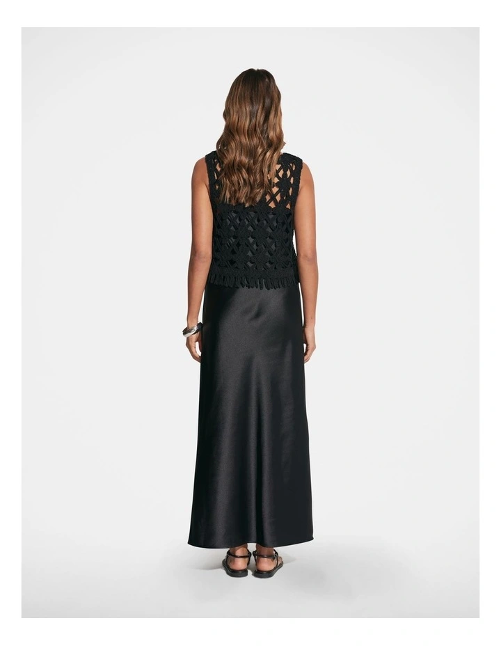 Juliet Contrast Dress in Black image 2