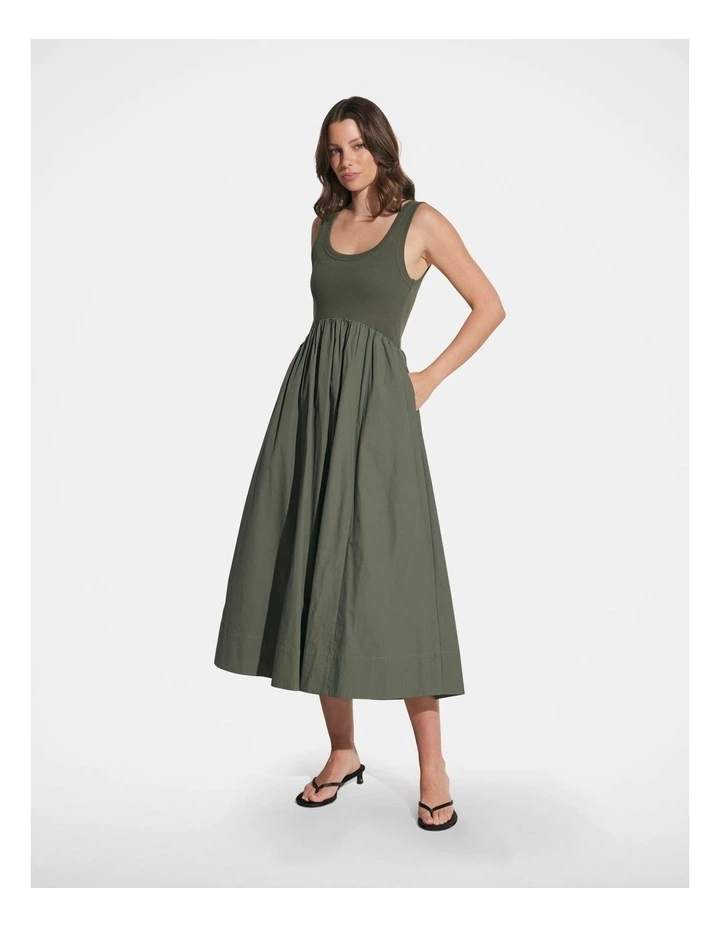 Lucia Tank Dress in Green image 1