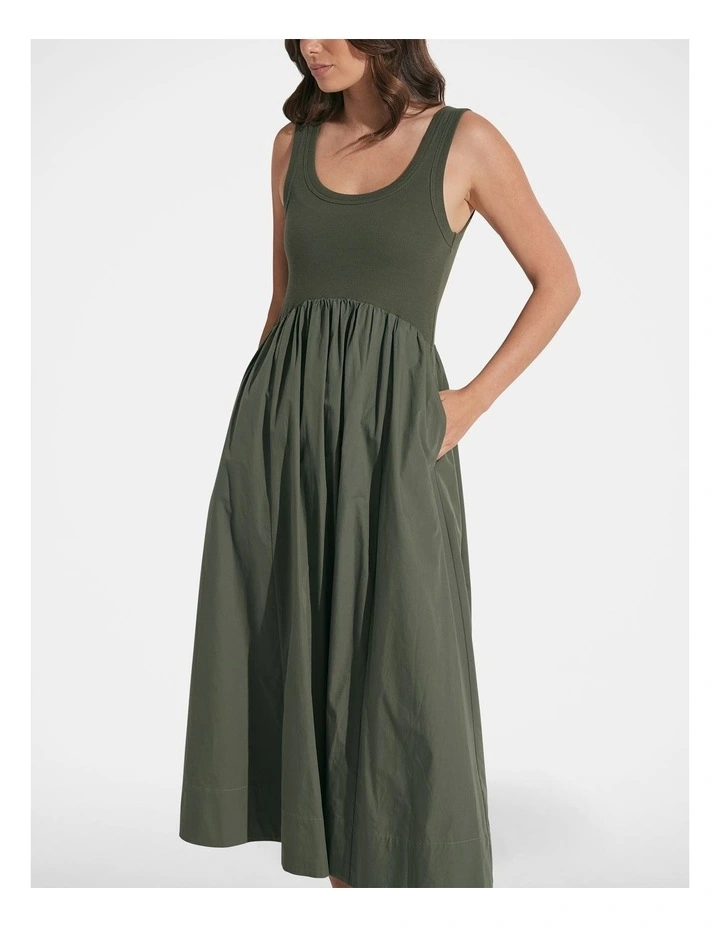 Lucia Tank Dress in Green image 3