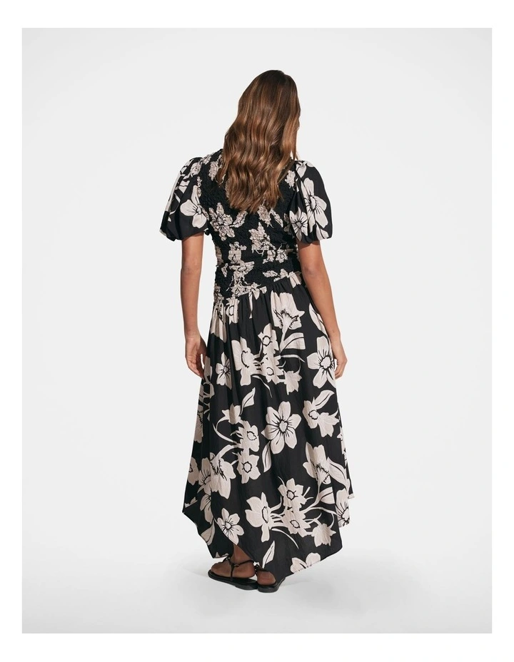 Kiara Textured Midi Dress in Multi image 2
