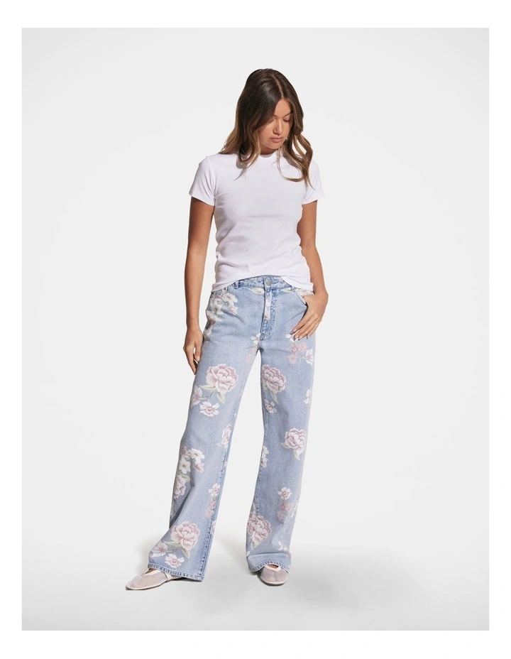 Christina Straight Leg Jean in Blue image 1