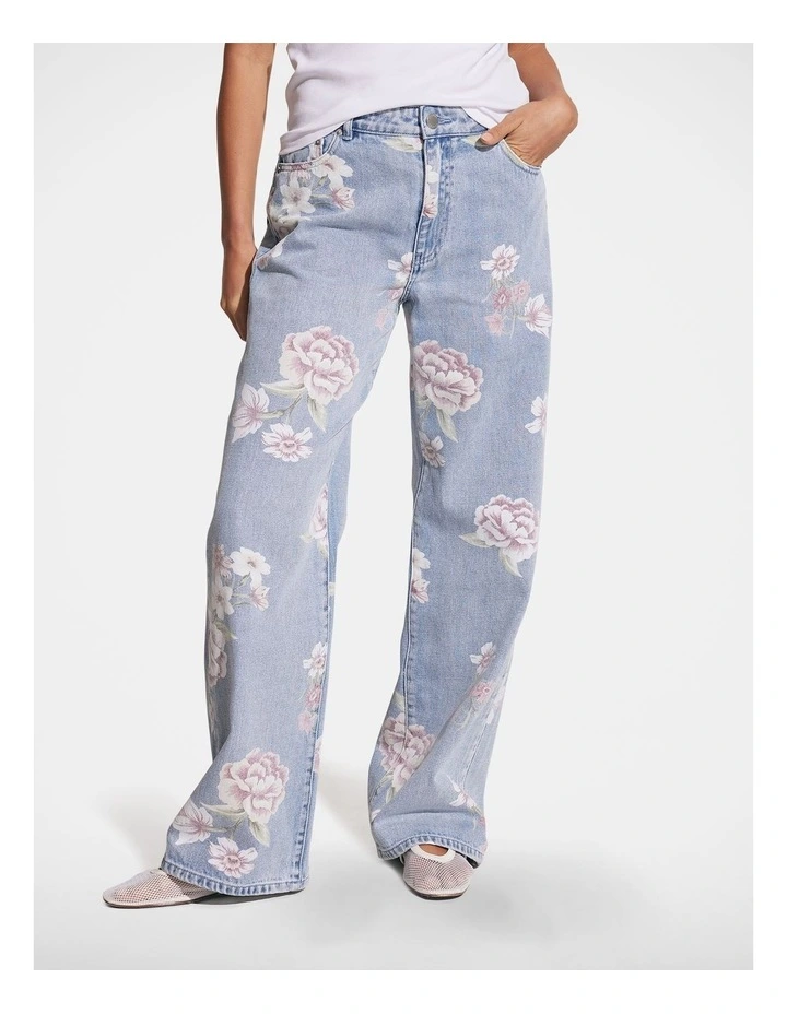 Christina Straight Leg Jean in Blue image 3