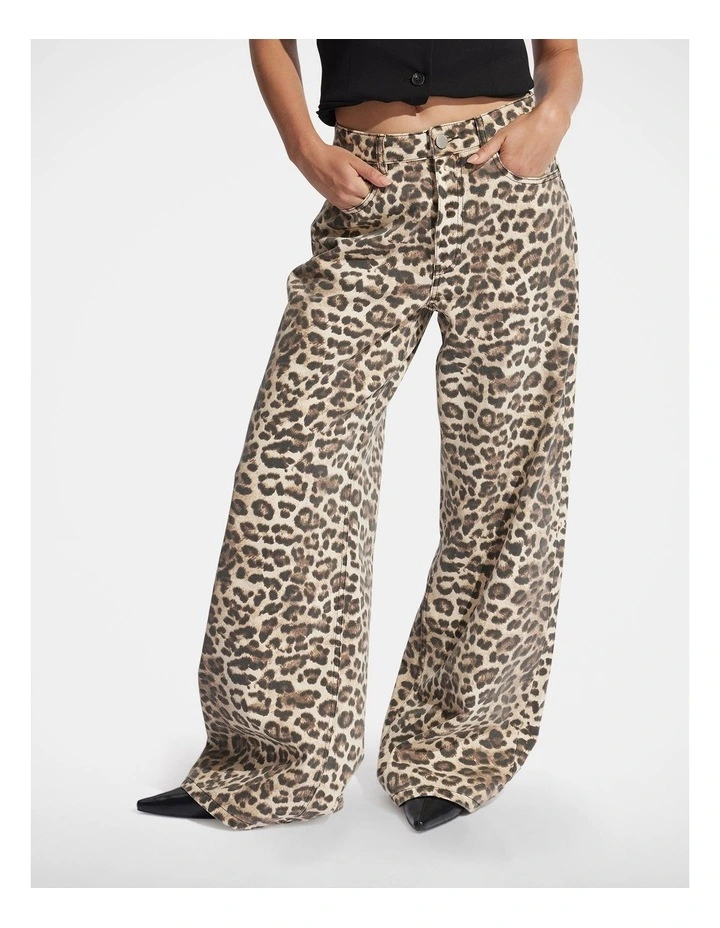 Cleo Wide Leg Jeans in Multi