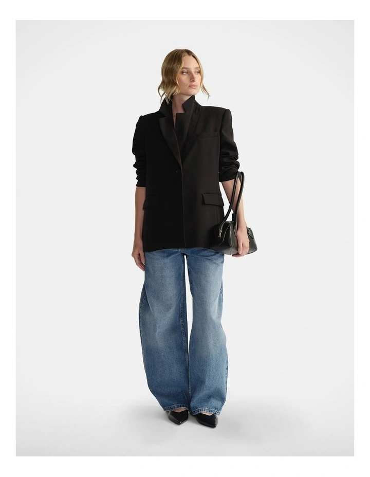 Carmen Tailored Blazer in Black image 1