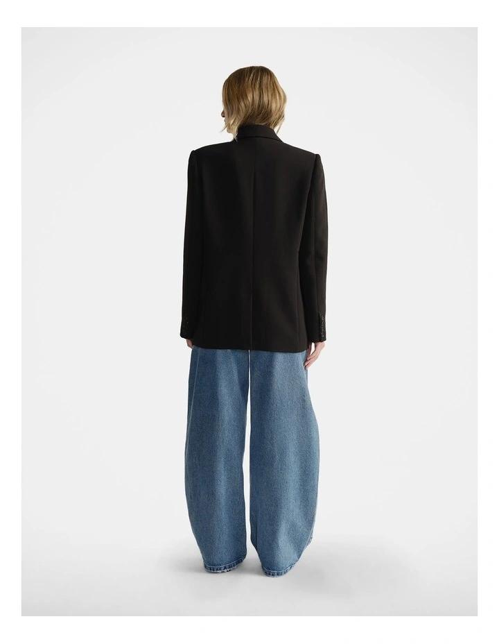 Carmen Tailored Blazer in Black image 2