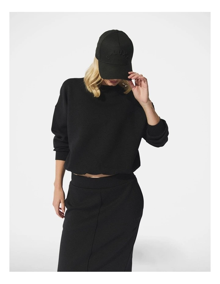 D-Luxe Neoprene Bubble Sweat in Black image 1