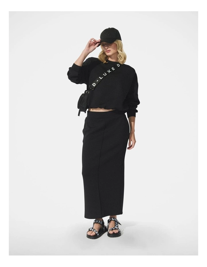 D-Luxe Neoprene Bubble Sweat in Black image 3