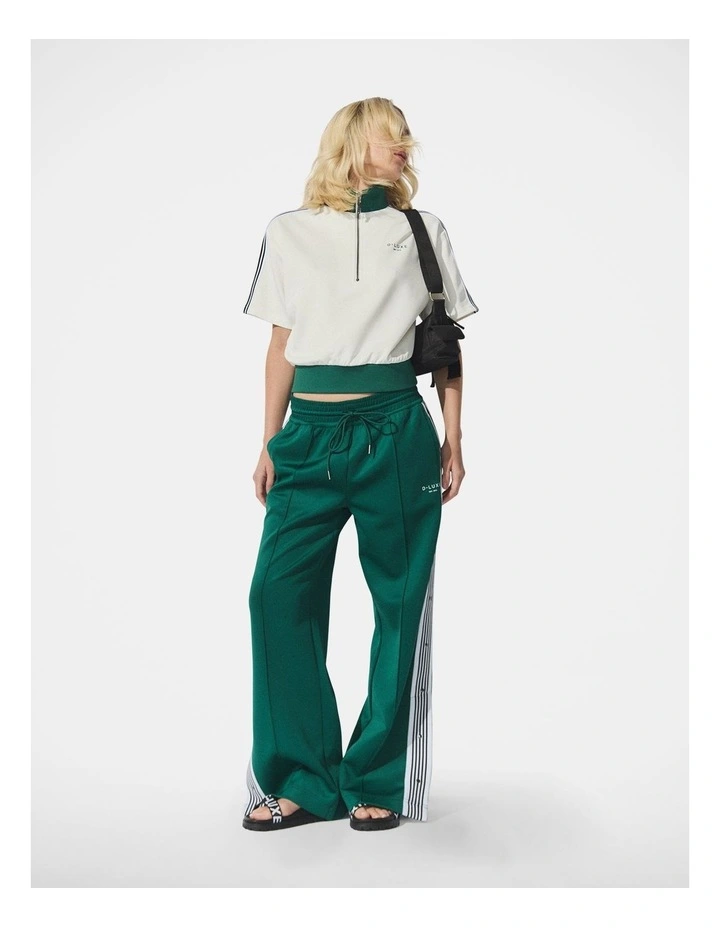 D-Luxe Side Snap Track Pant in Green image 1