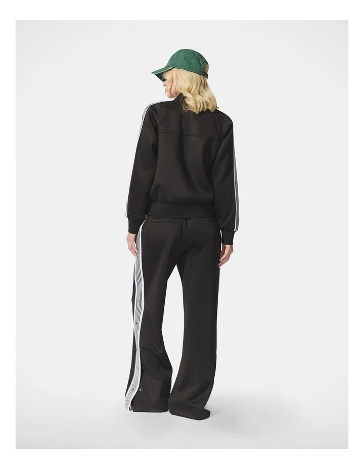 D-Luxe Side Stripe Bomber in Black image 2