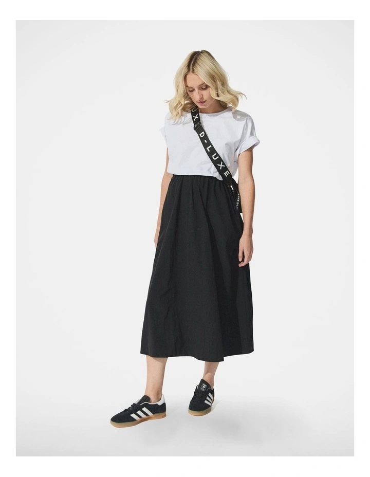 D-Luxe Spliced T-Shirt Dress in Black image 1