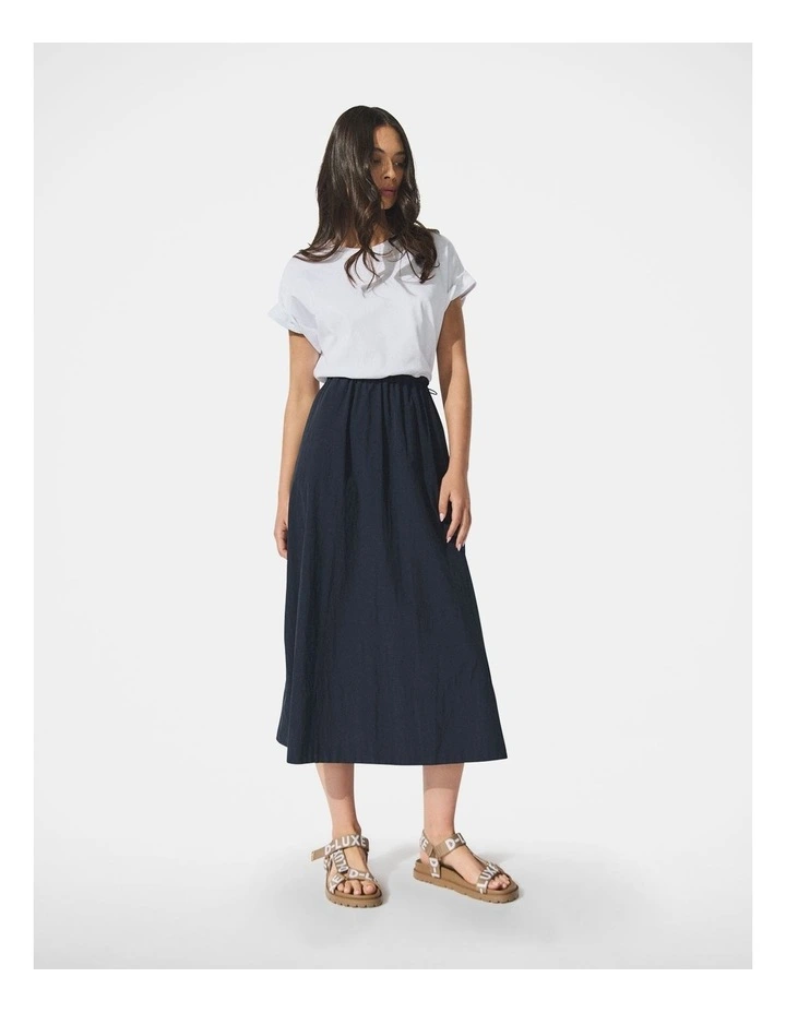 D-Luxe Spliced T-Shirt Dress in Black image 1