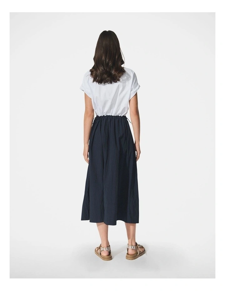 D-Luxe Spliced T-Shirt Dress in Black image 2