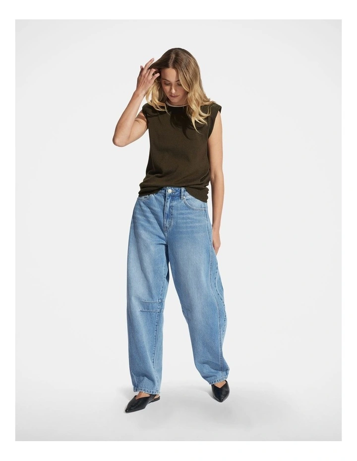 Arden Soft Knit Vest in Bottle Green image 1