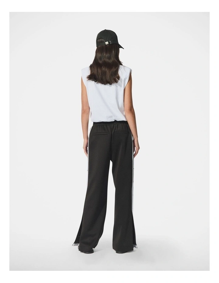 Bubble Hem Tee in White image 2