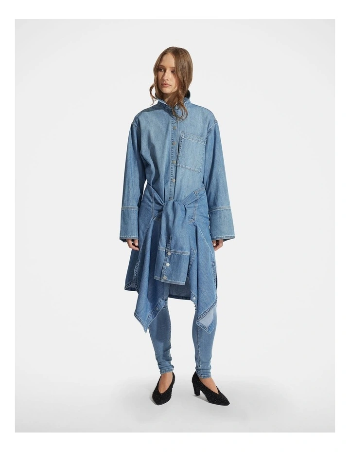 Jenna Denim Shirt in Blue image 3