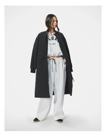 D-Luxe Barrel Leg Sweat Pant in Silver