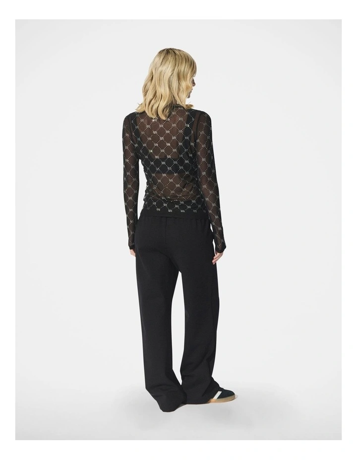 D-Luxe Monogram Rhinestone Top in image 2