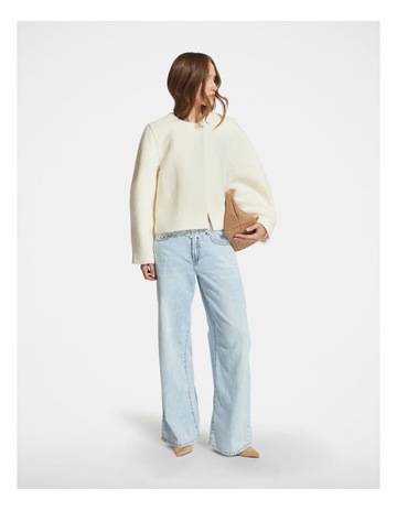 Aria Boucle Jacket in Cream