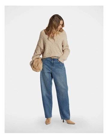 Finley V Neck Textured Jumper