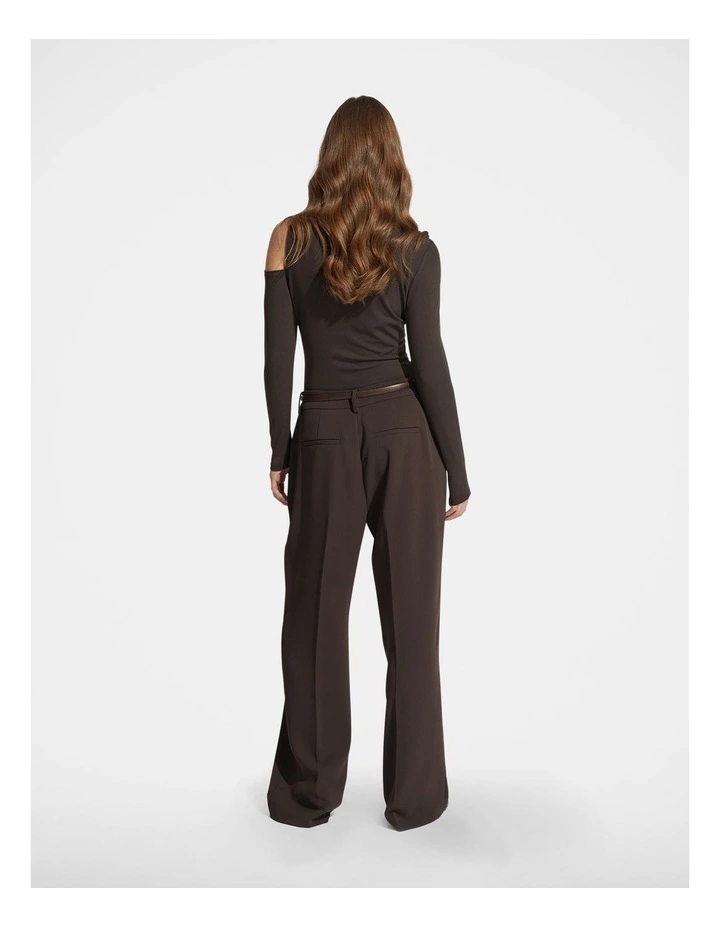 Carmen Tailored Pant in Brown image 2