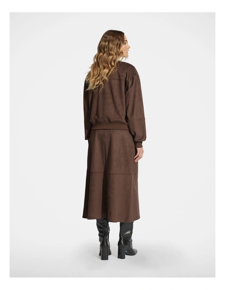 Nia Suede Midi Skirt image 2
