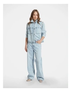 Christina Straight Leg Jean in Hour Blue