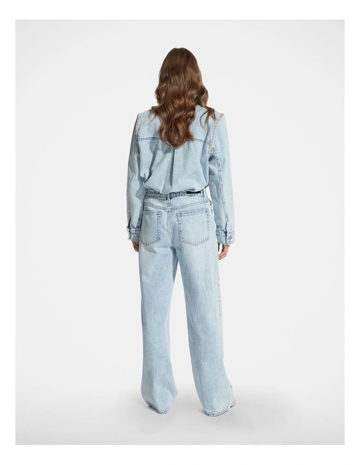 Christina Straight Leg Jean in Hour Blue image 2