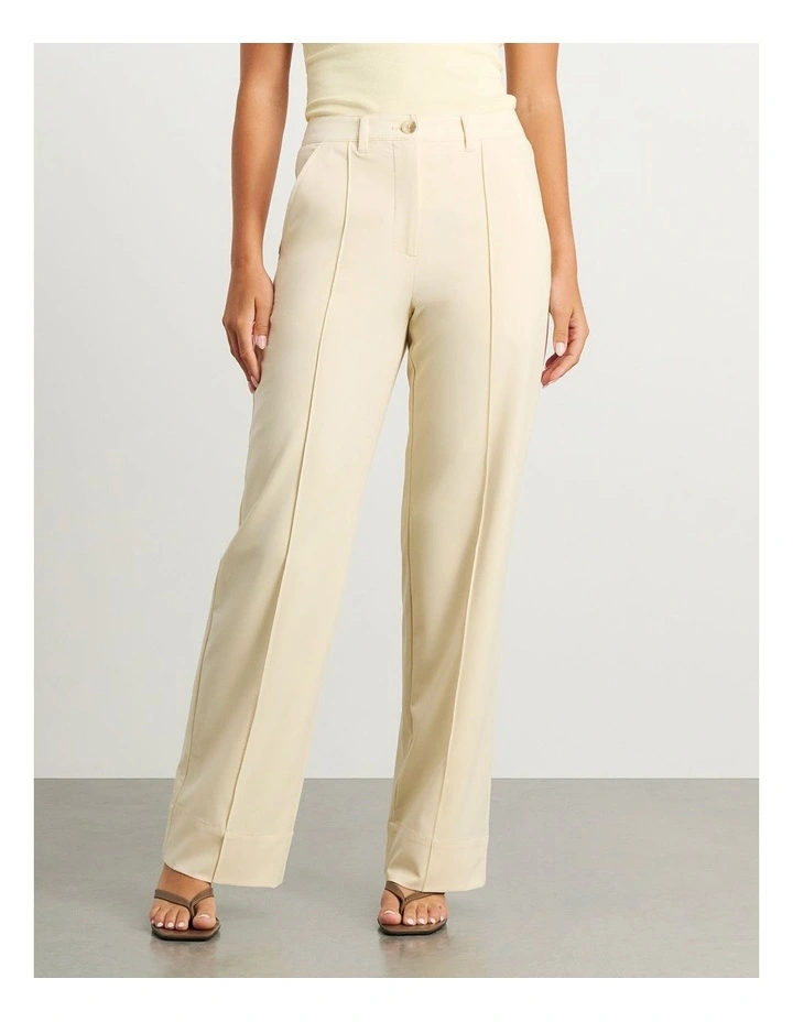 Gia Pintuck Pant in Yellow image 1