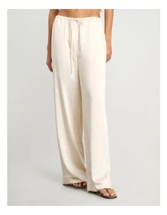 Maddi Drawcord Pant in Beige