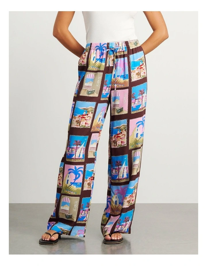 Panorama Relaxed Pant in Red image 1