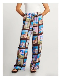 Panorama Relaxed Pant in Red