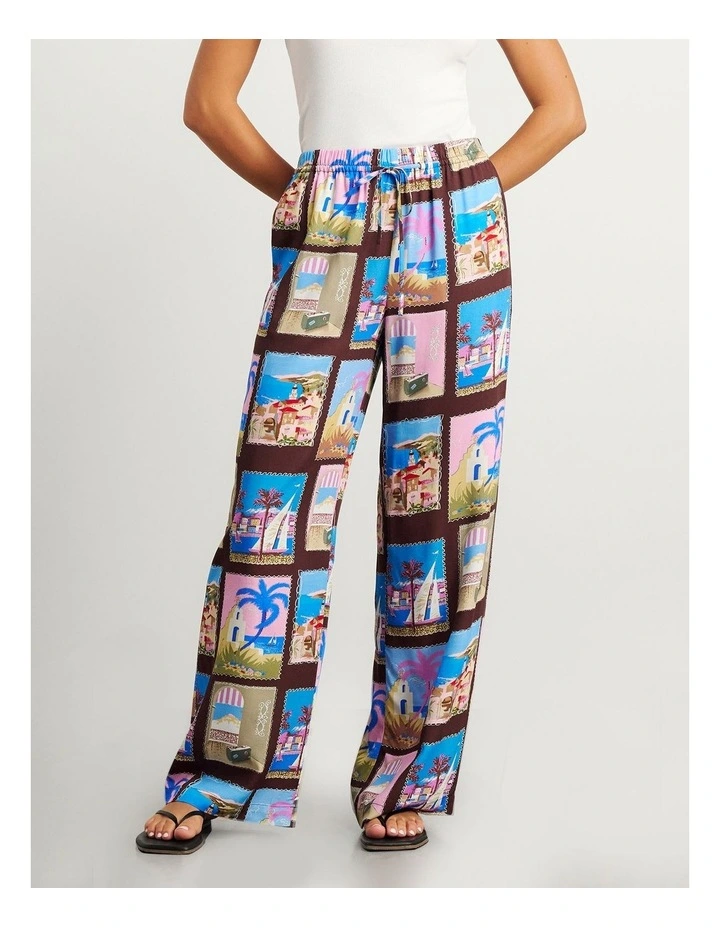 Panorama Relaxed Pant in Red image 1