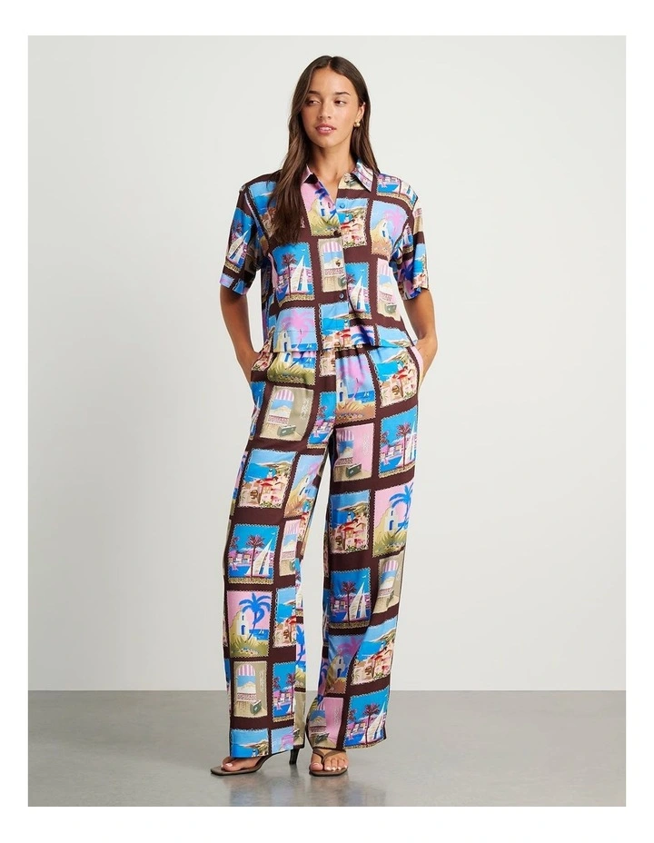 Panorama Relaxed Pant in Red image 2