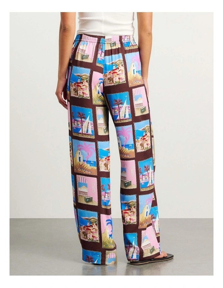 Panorama Relaxed Pant in Red image 4