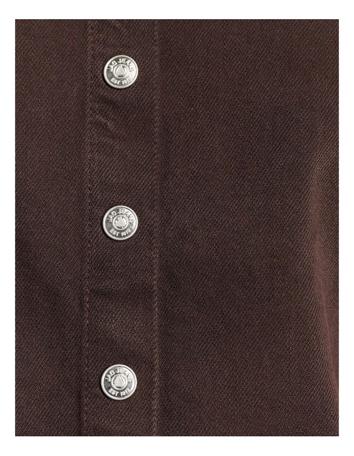 Loe Denim Vest in Dark Chocolate image 6