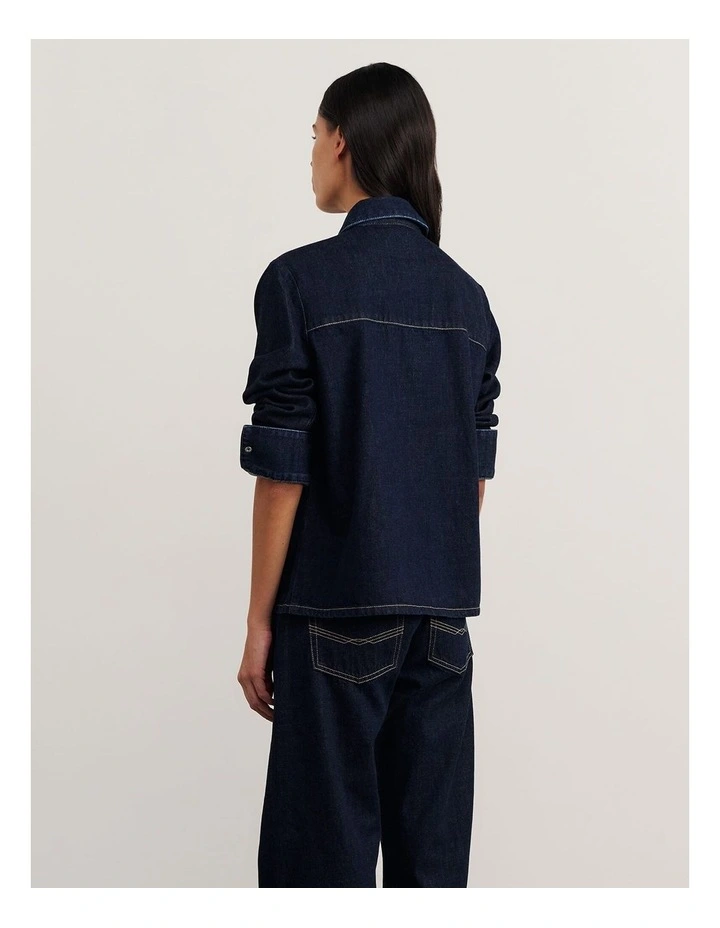 Cora Denim Shirt in Raw Wash image 2