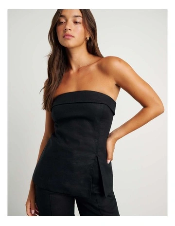 Kayla Linen Bustier