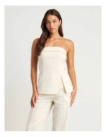 Kayla Linen Bustier